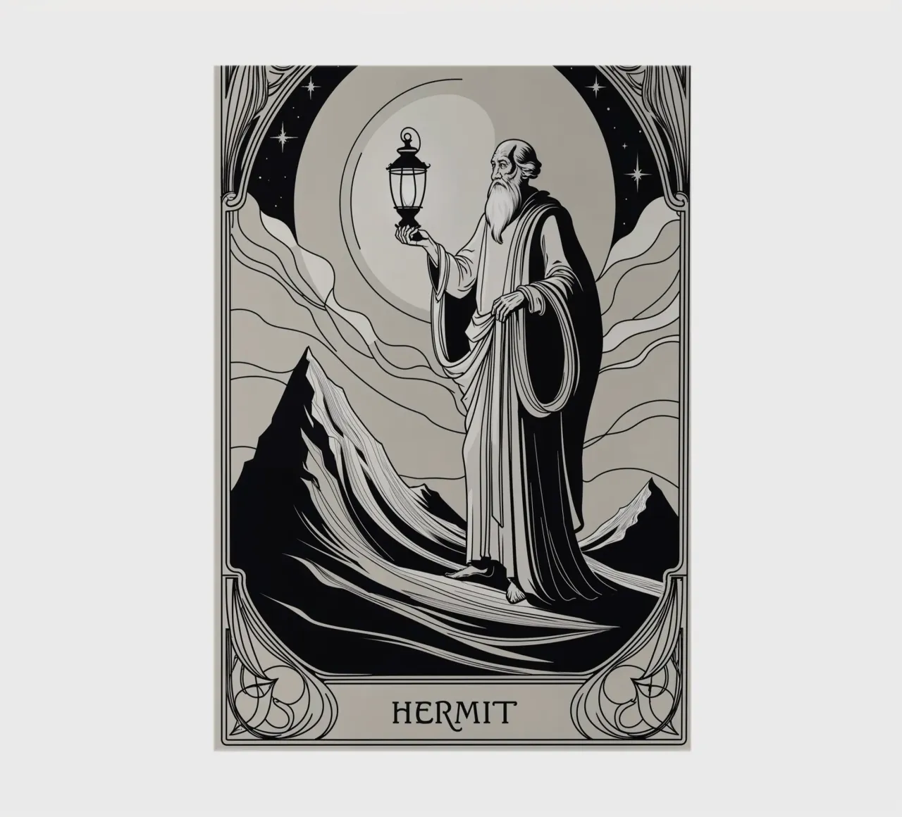 L'ermite - Guide de l'illumination carnet de notes de Mystique & Muse