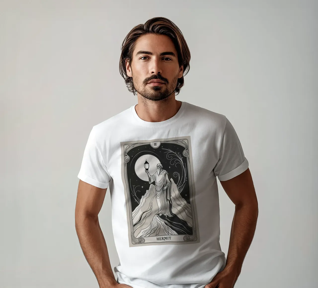 L'Eremita - Il sentiero della saggezza interiore t-shirt da Mystique & Muse