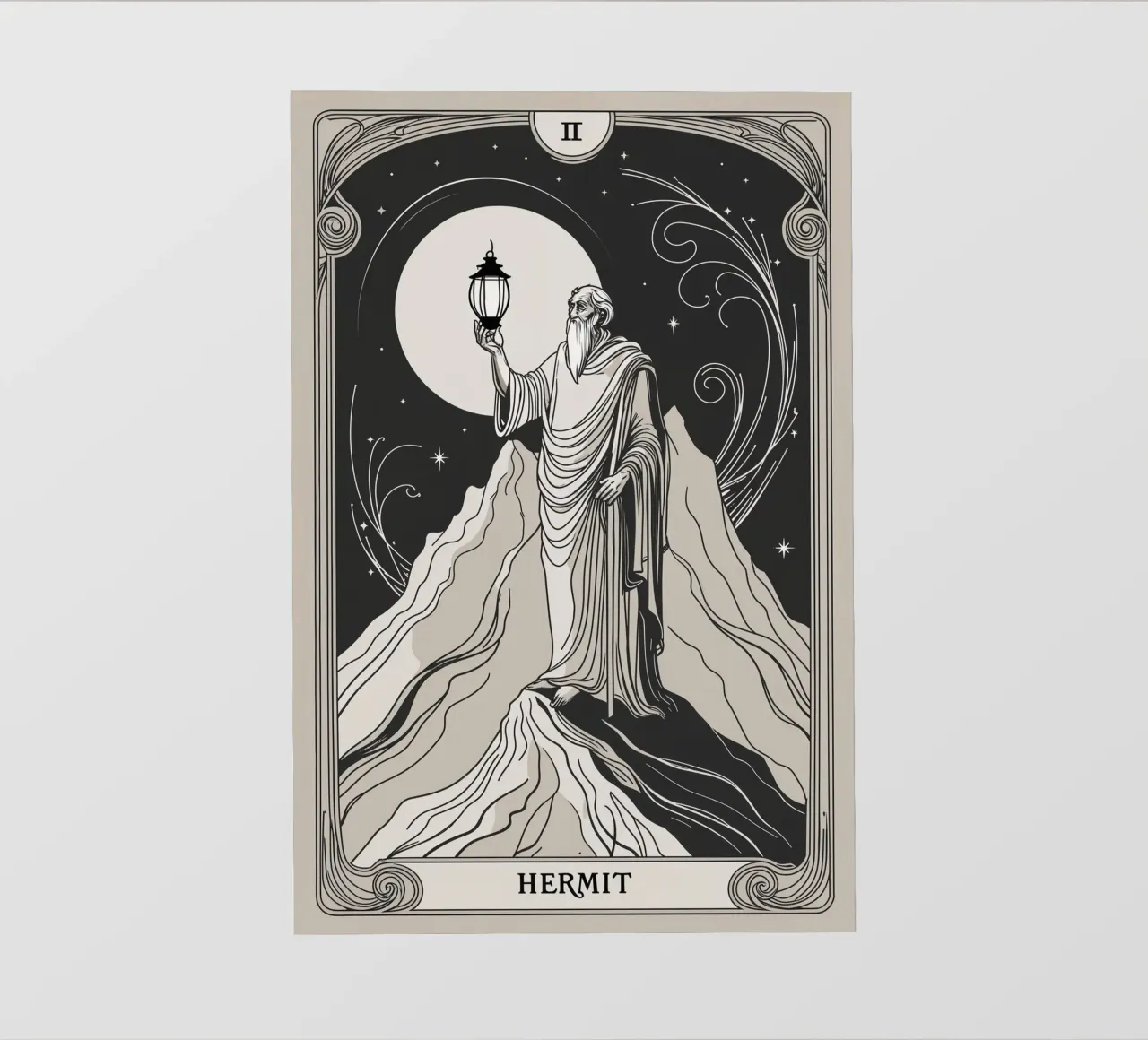 The Hermit - Path of Inner Wisdom photo wallpaper by Mystique & Muse