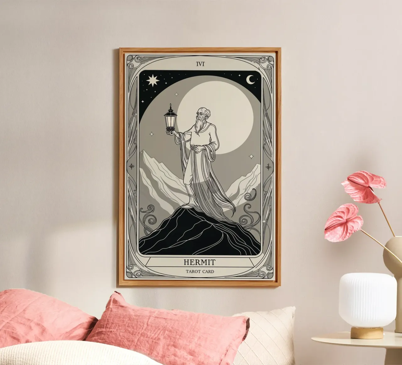L'ermite - L'illumination de la solitude panneau forex de Mystique & Muse