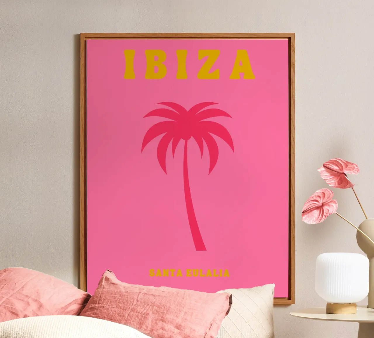 Ibiza Poster Print, Travel Poster, Preppy Room Decor pannello forex da pdigitalprints