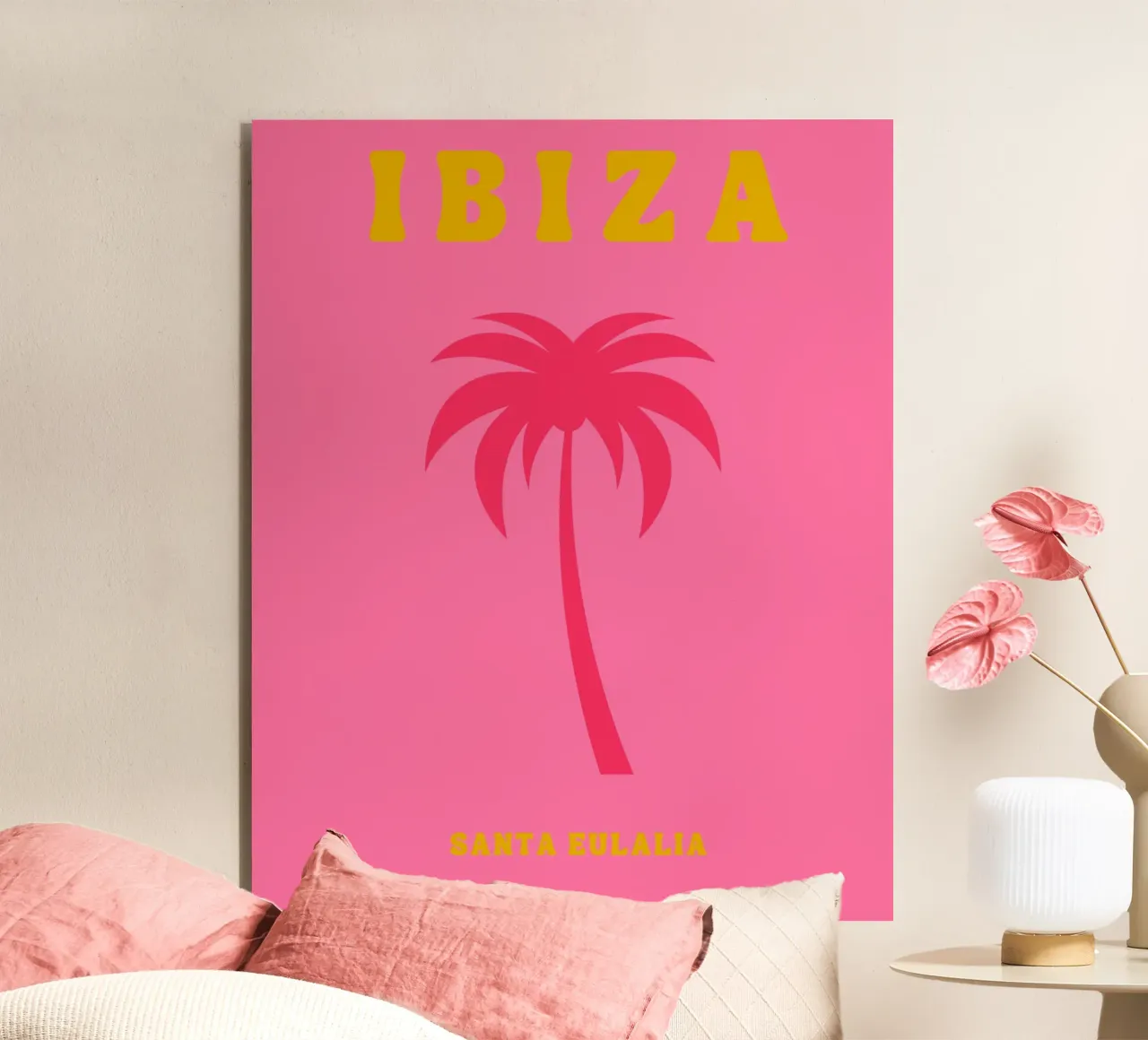 Ibiza Poster Print, Travel Poster, Preppy Room Decor pannello forex da pdigitalprints