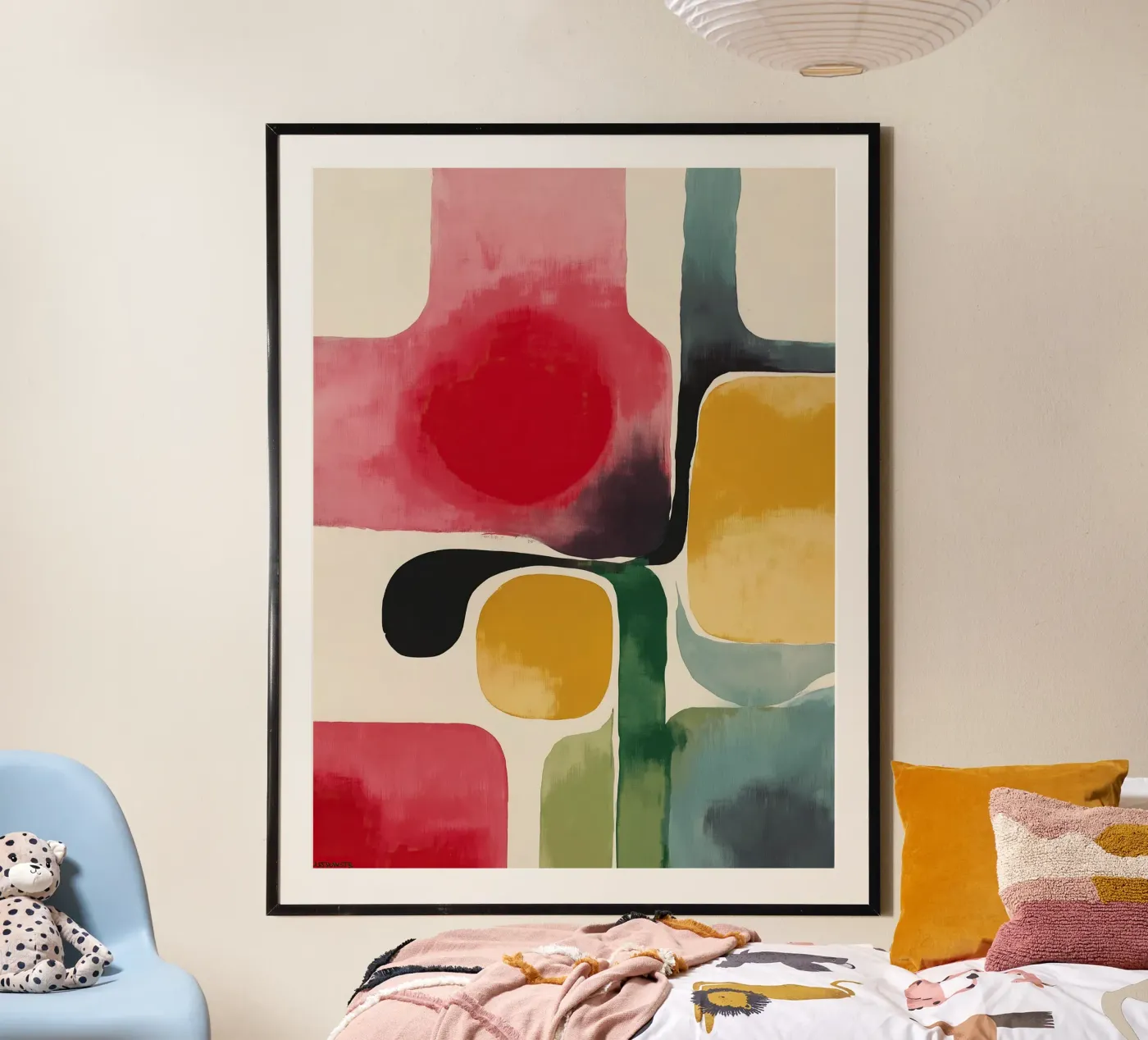 Bold Abstract Geometry Poster von Hazia