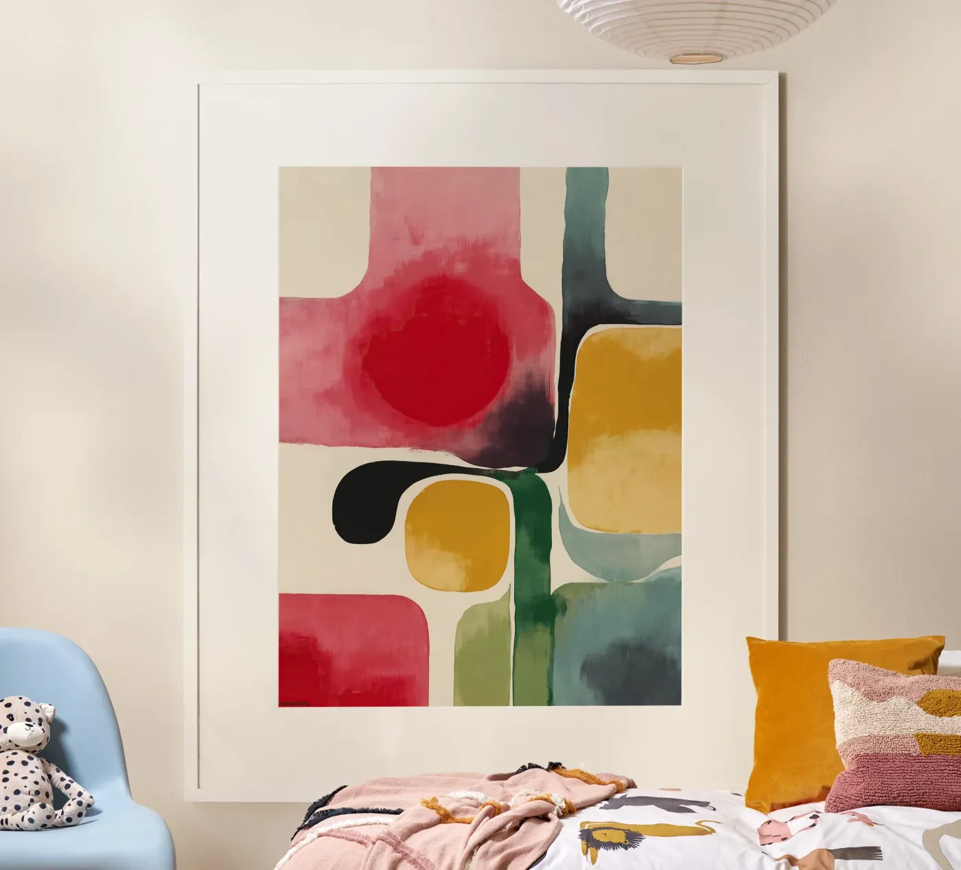 Bold Abstract Geometry Poster von Hazia