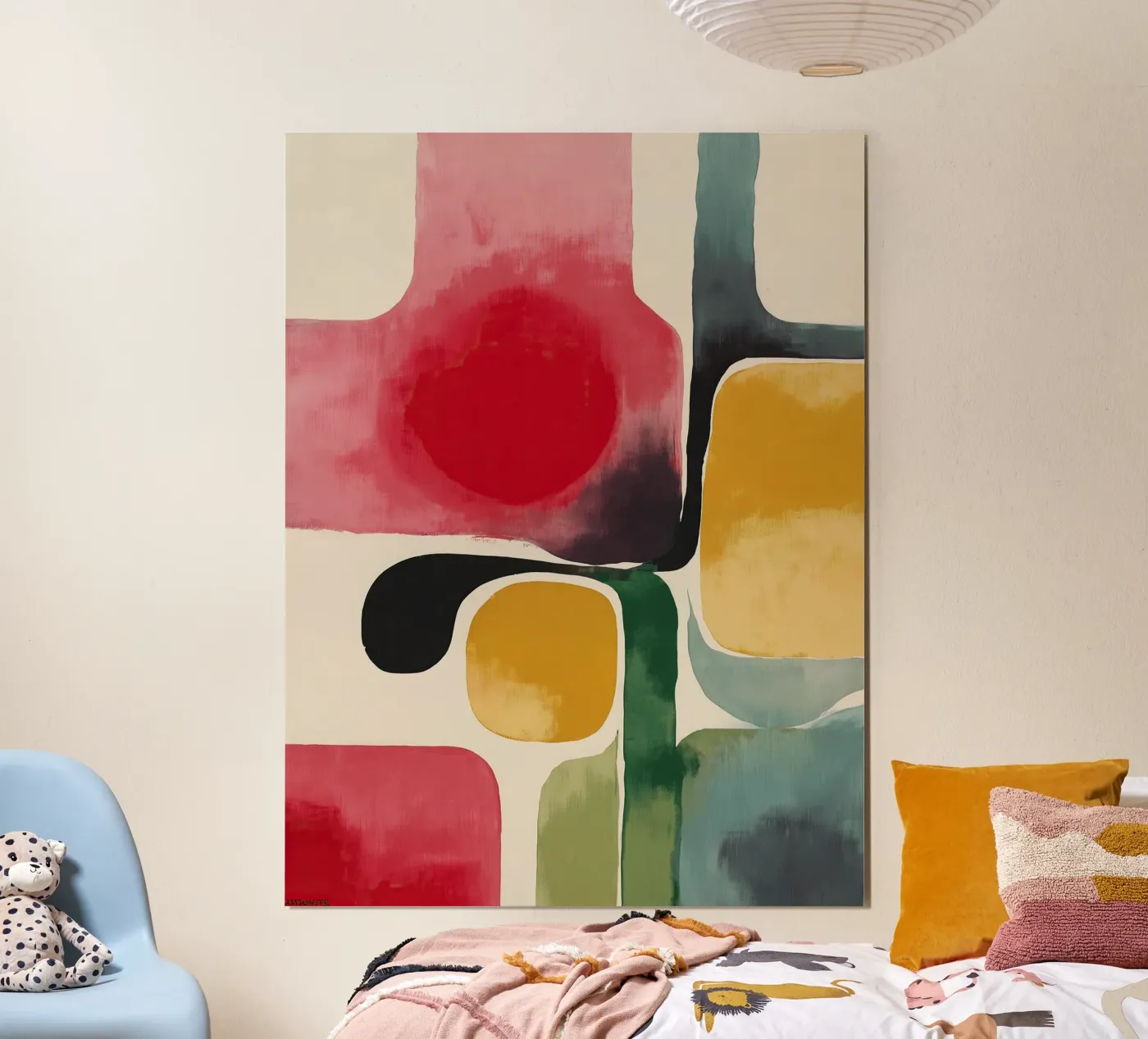 Bold Abstract Geometry Poster von Hazia