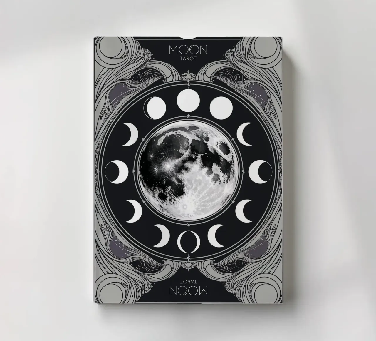 The Moon – Phases of the Moon in Tarot Symbolism notebook by Mystique & Muse
