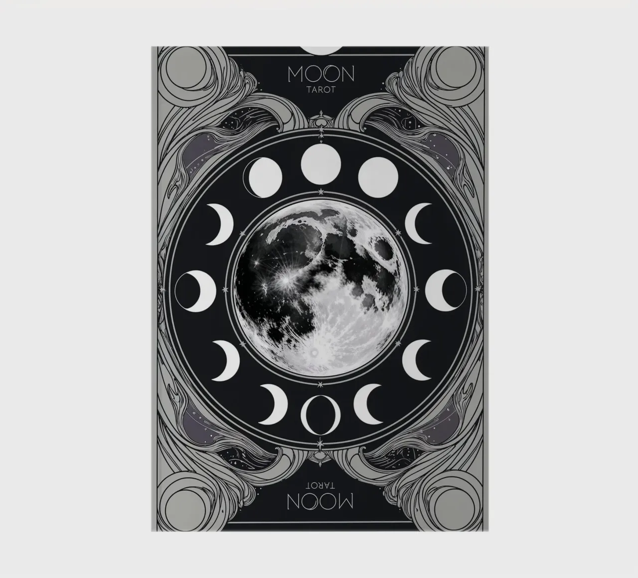 The Moon – Phases of the Moon in Tarot Symbolism notebook by Mystique & Muse