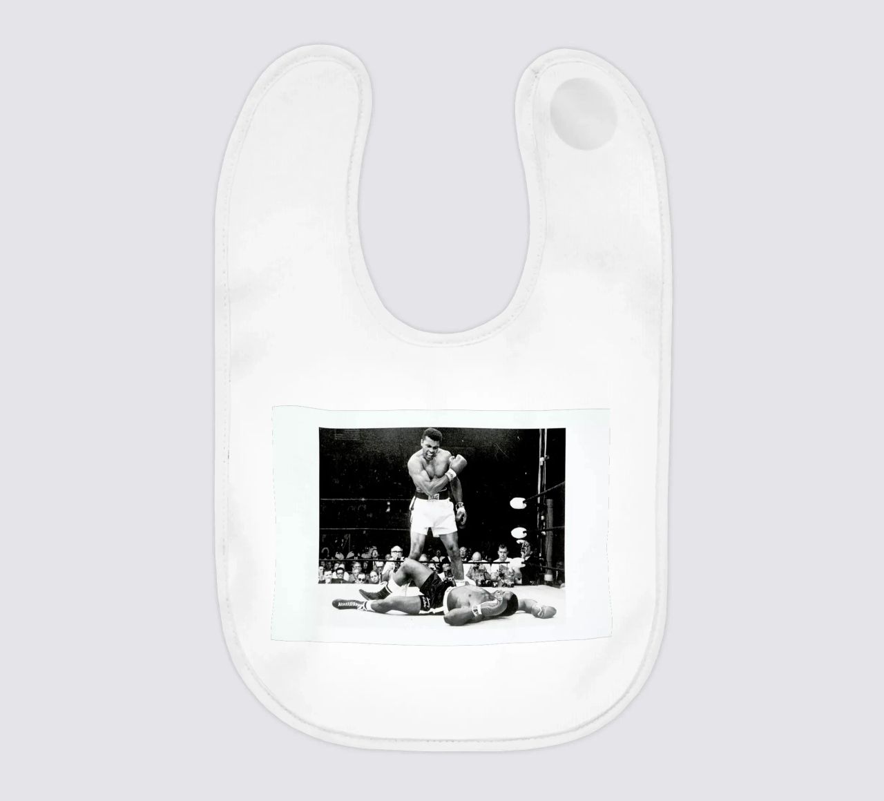Muhammad Ali rematch with Sonny Liston, 1965 bavaglino da Gallery Print and Art Limited