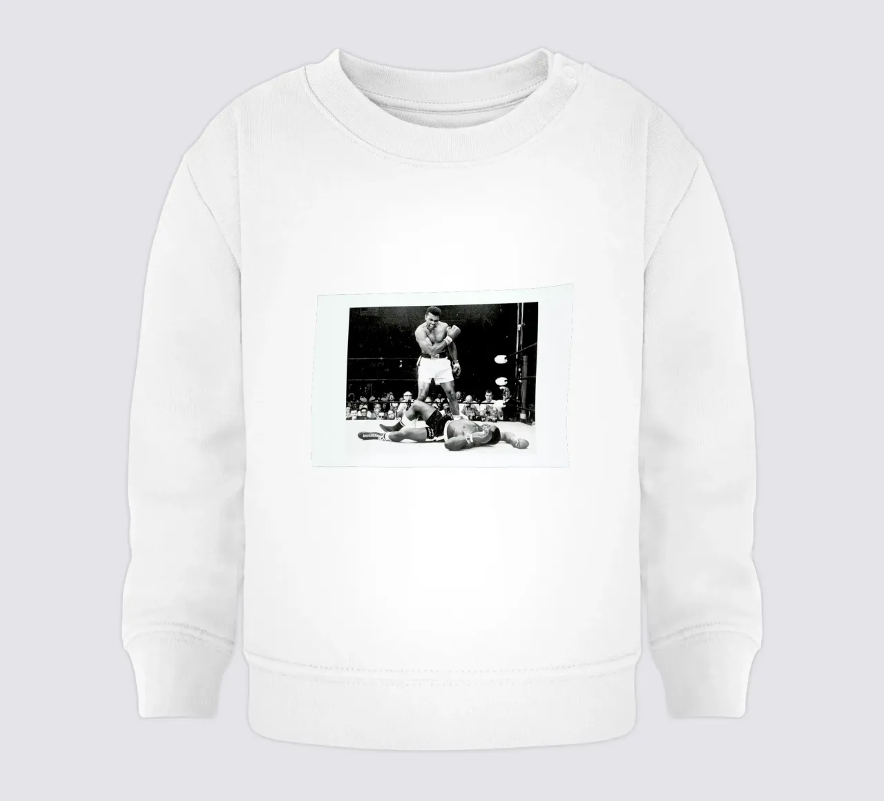 Muhammad Ali rematch with Sonny Liston, 1965 baby sweatshirt by Gallery Print and Art Limited
