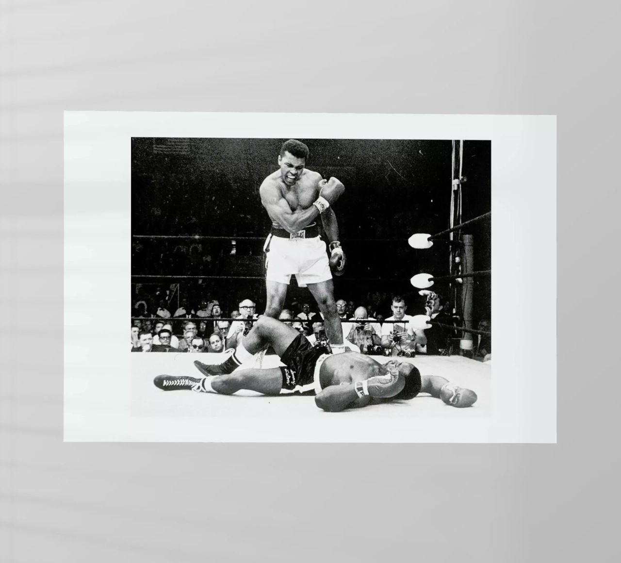Muhammad Ali rematch with Sonny Liston, 1965 pellicola backlit da Gallery Print and Art Limited