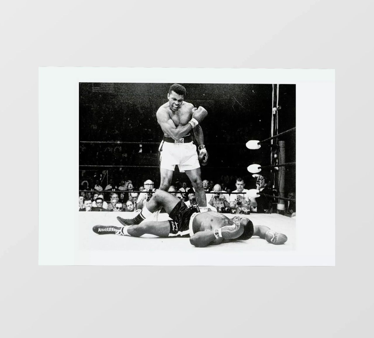Muhammad Ali rematch with Sonny Liston, 1965 pellicola backlit da Gallery Print and Art Limited