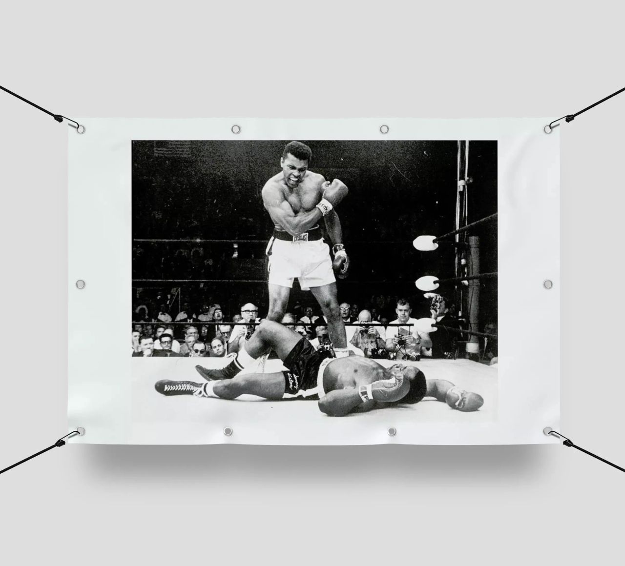Muhammad Ali rematch with Sonny Liston, 1965 telo in pvc da Gallery Print and Art Limited