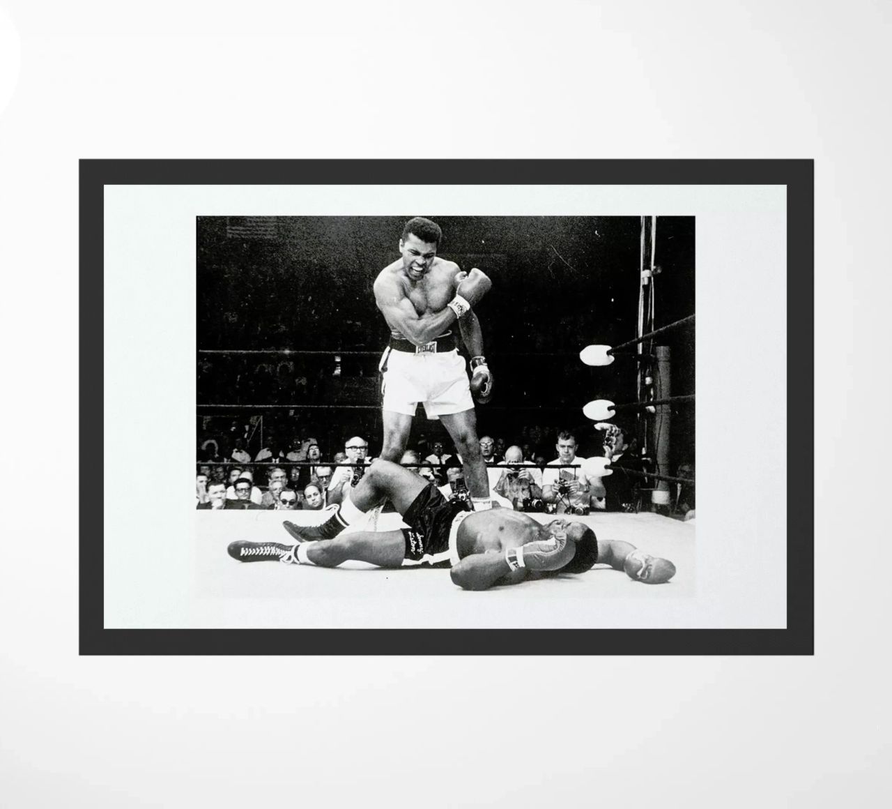 Muhammad Ali rematch with Sonny Liston, 1965 doormat by Gallery Print and Art Limited