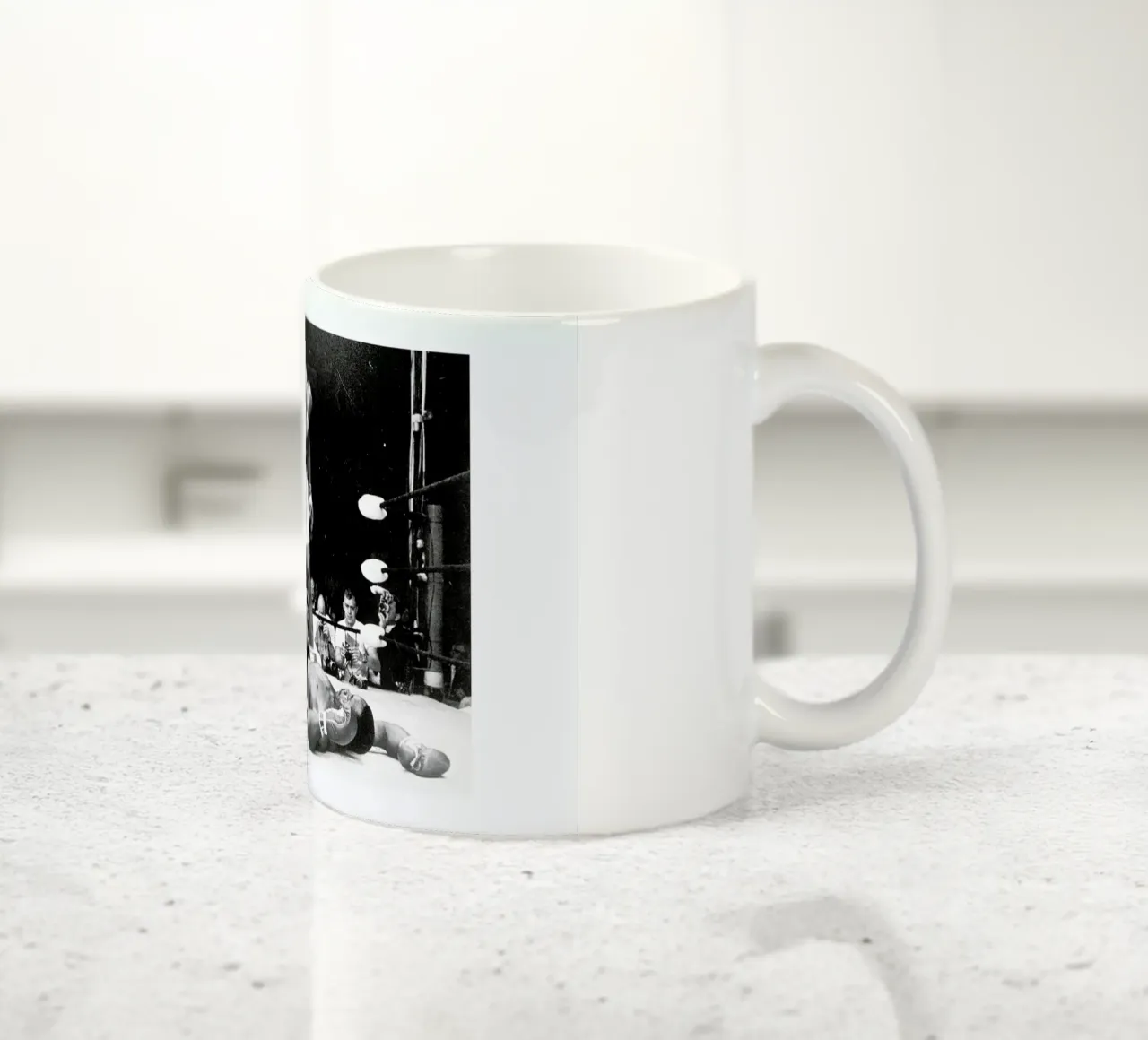 Muhammad Ali rematch with Sonny Liston, 1965 Keramik Tasse von Gallery Print and Art Limited