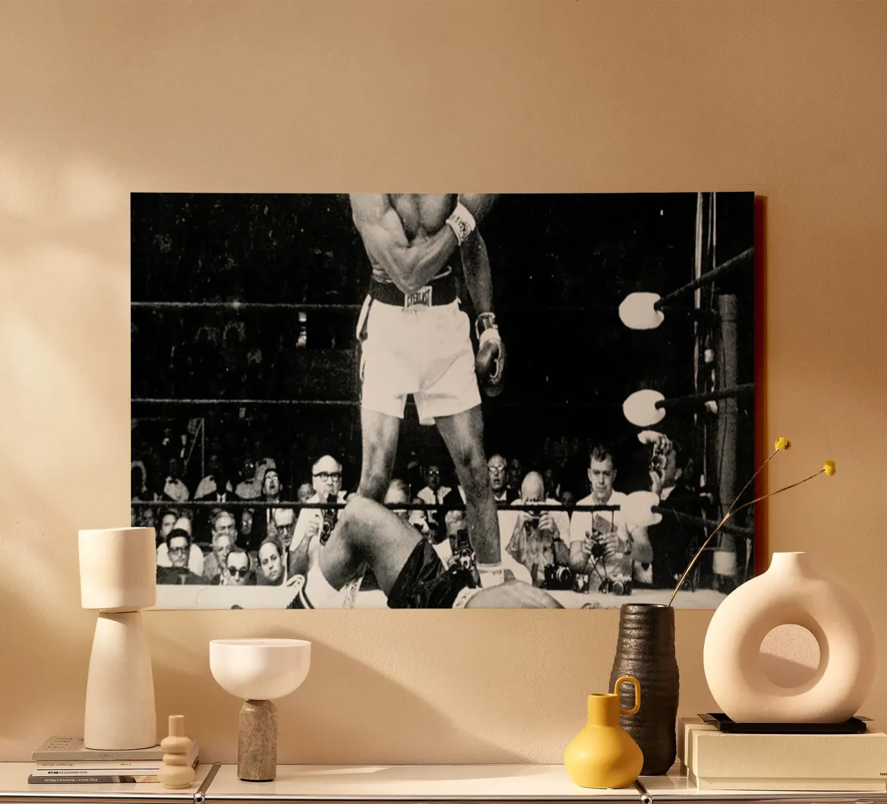 Muhammad Ali rematch with Sonny Liston, 1965 tela da Gallery Print and Art Limited
