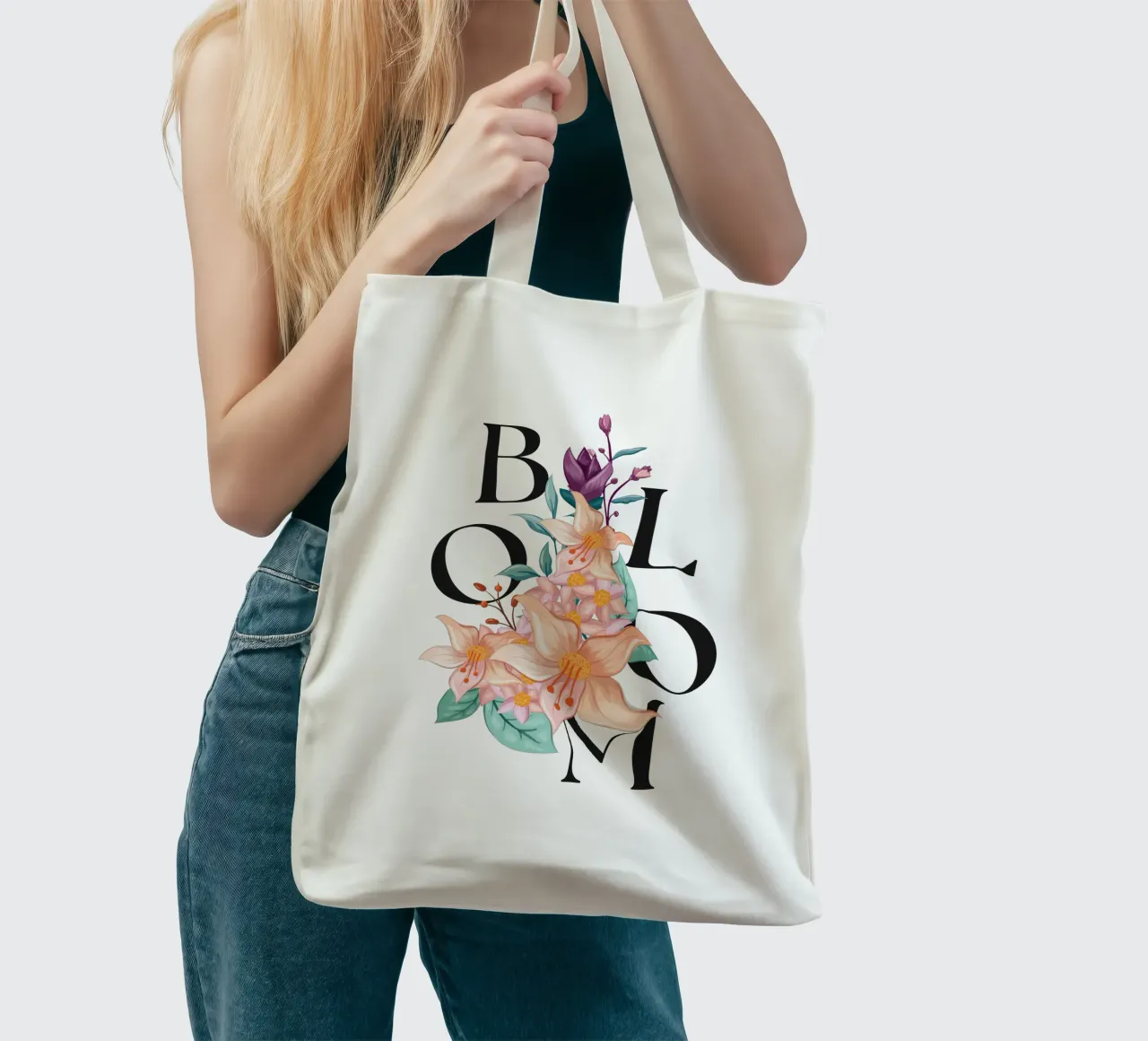 Bloom borsa in juta da Ohkimiko