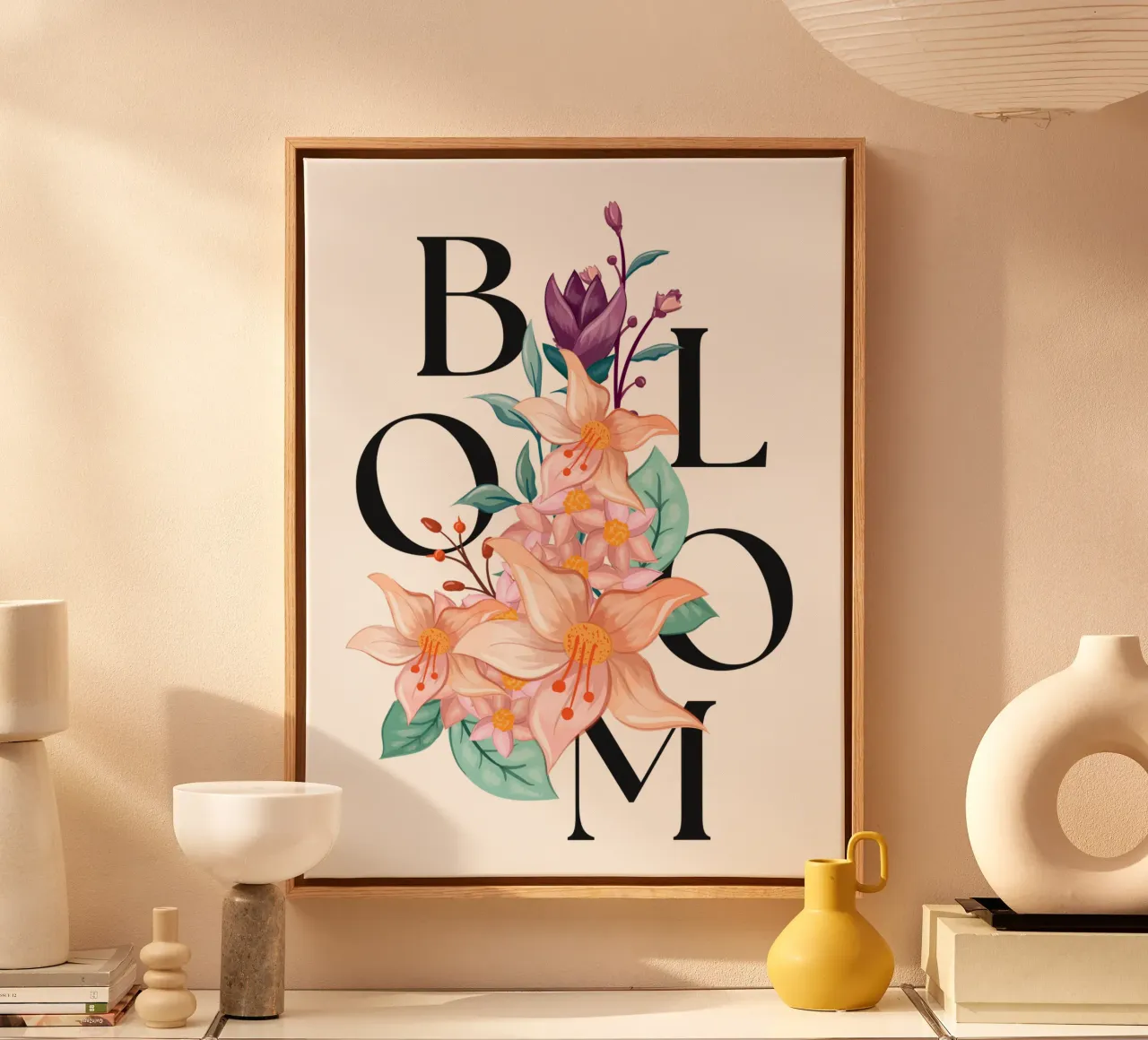 Bloom tela con Cornice a cassetta da Ohkimiko