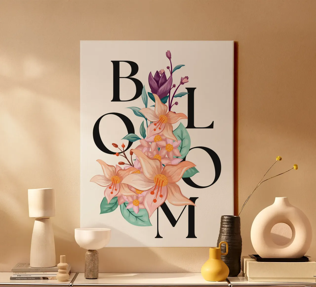 Bloom tela con Cornice a cassetta da Ohkimiko