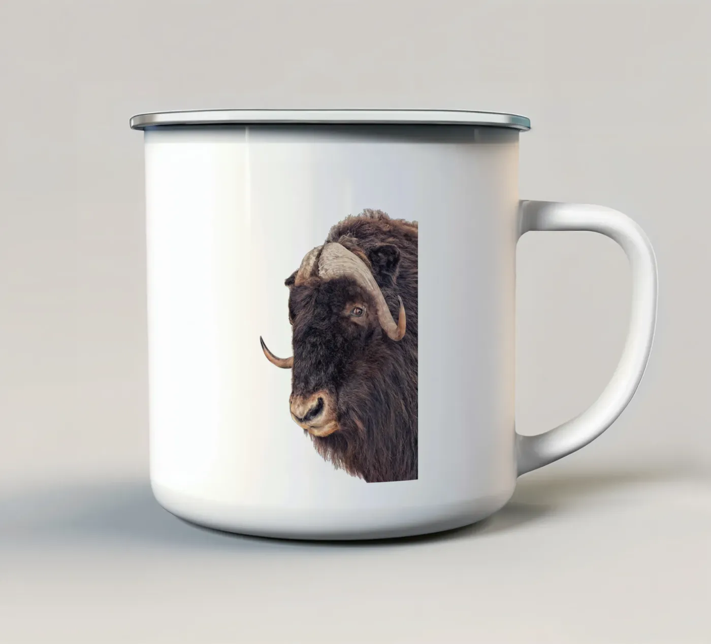 Bison enamel mug by Curious Collections by Marielle Leenders