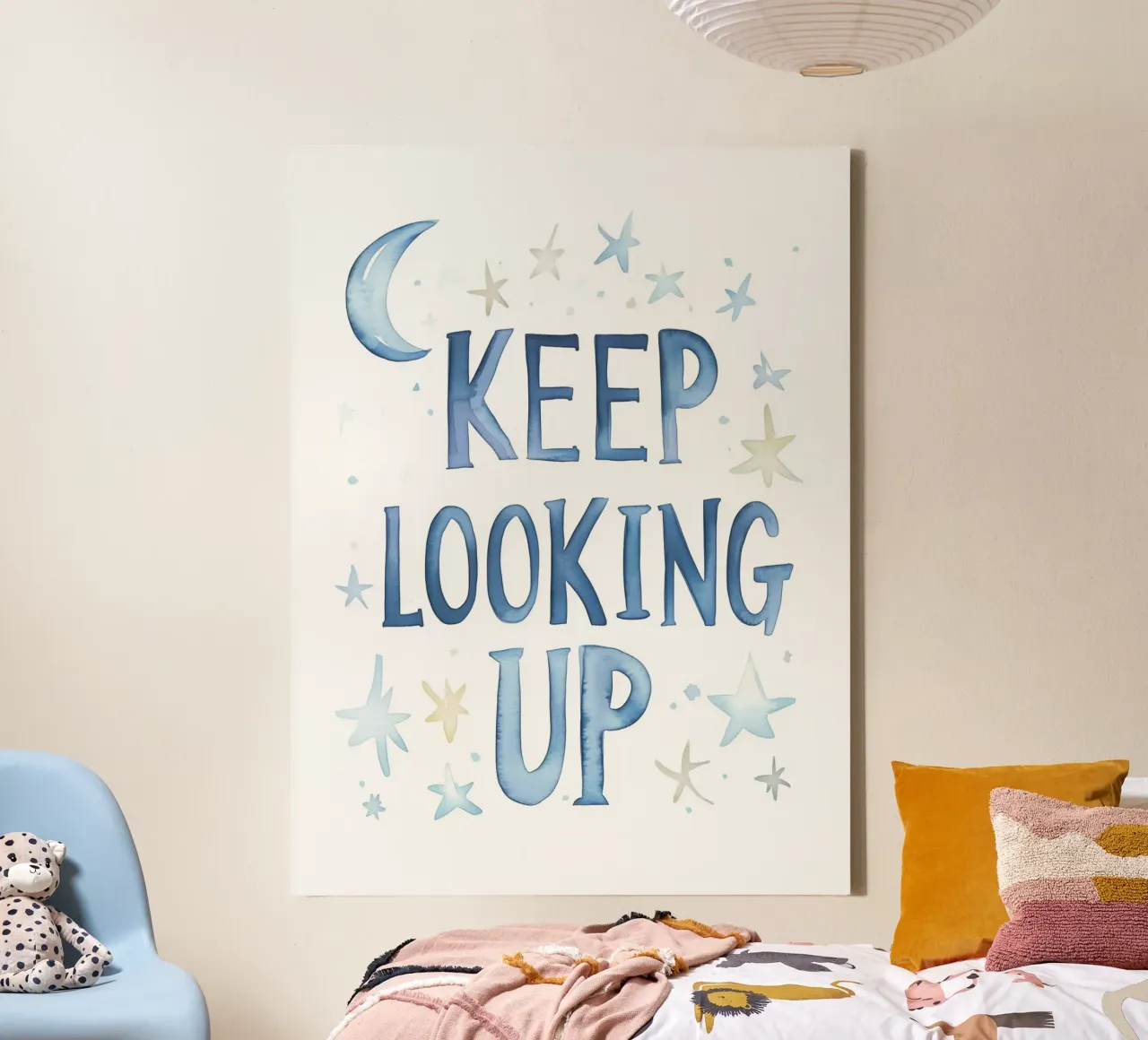 Keep Looking Up tela con Cornice a cassetta da treechild