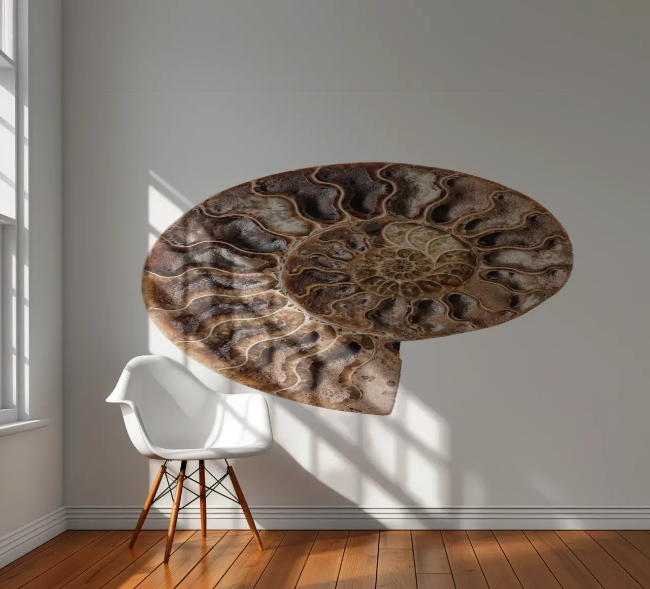 Shell fossil ammonite photo wallpaper by Curious Collections by Marielle Leenders