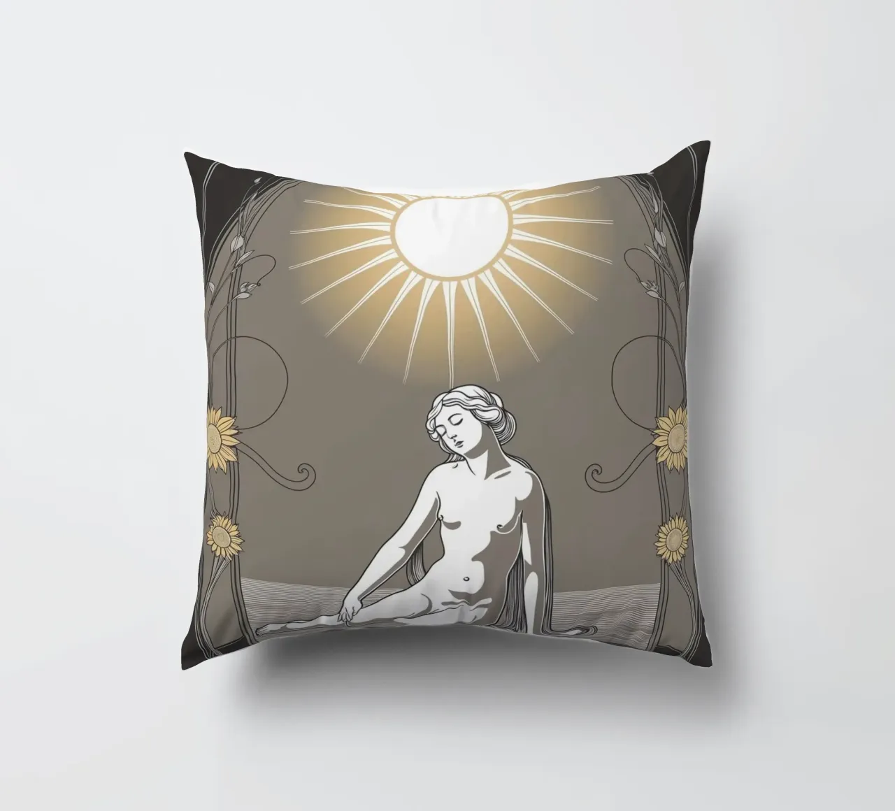 I Tarocchi del Sole - Luce e positività cuscino da Mystique & Muse