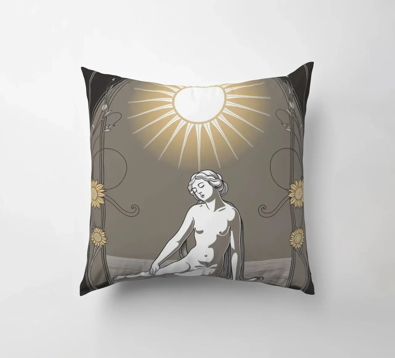 I Tarocchi del Sole - Luce e positività cuscino da Mystique & Muse