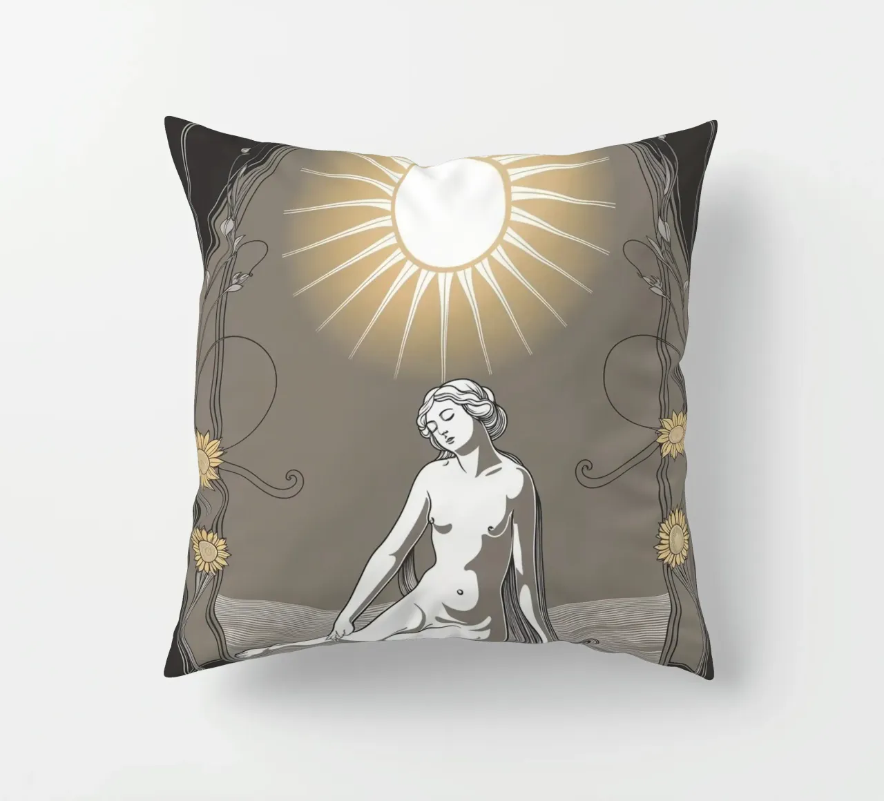I Tarocchi del Sole - Luce e positività cuscino da Mystique & Muse