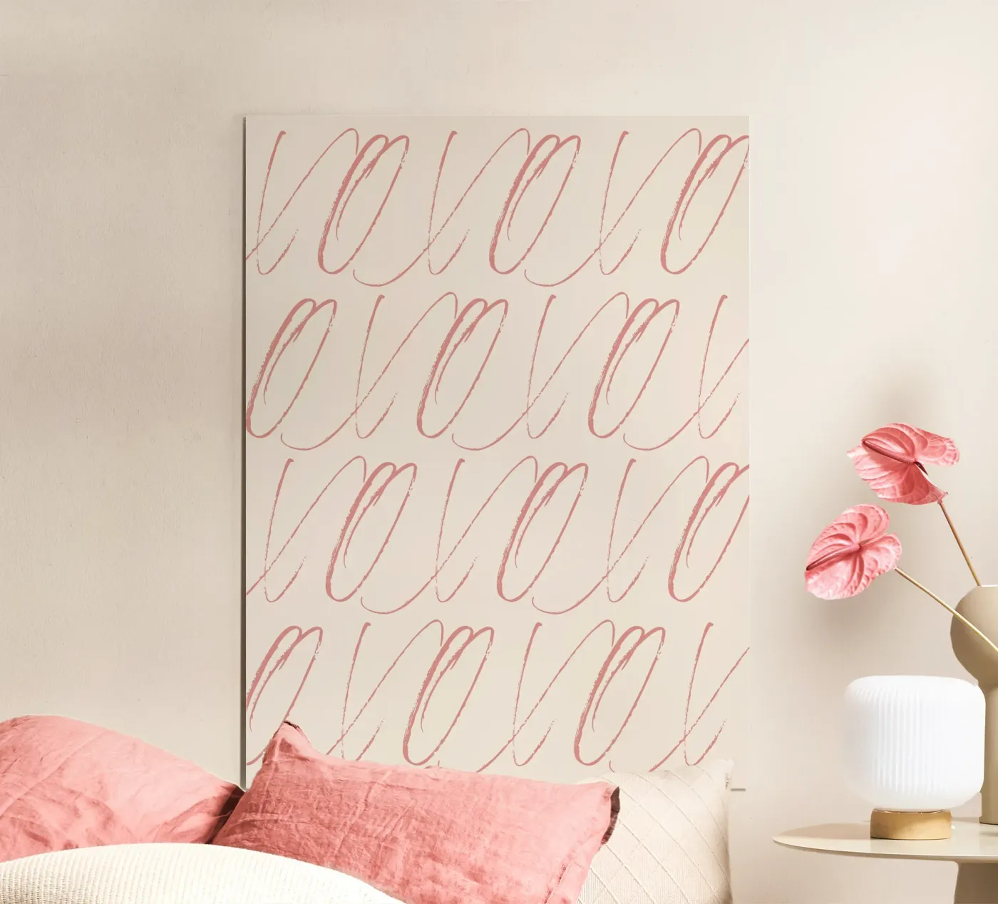 XOXO Pattern (pink) poster da Quotes