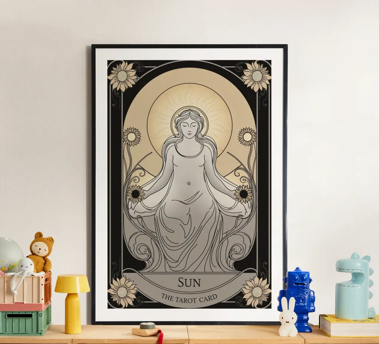 Il Sole - Luce, prosperità e gioia carta hahnemühle da Mystique & Muse