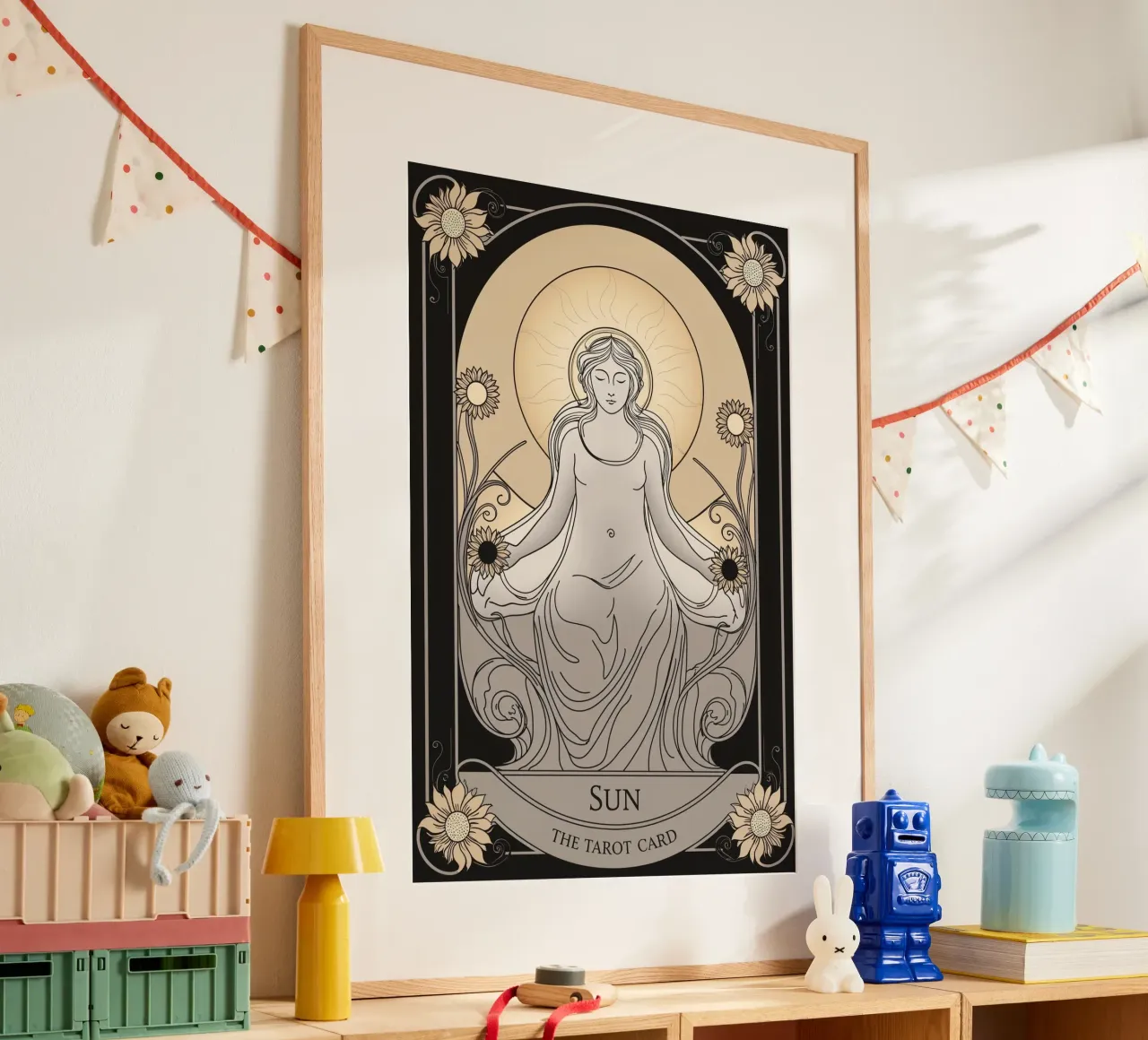 Il Sole - Luce, prosperità e gioia carta hahnemühle da Mystique & Muse