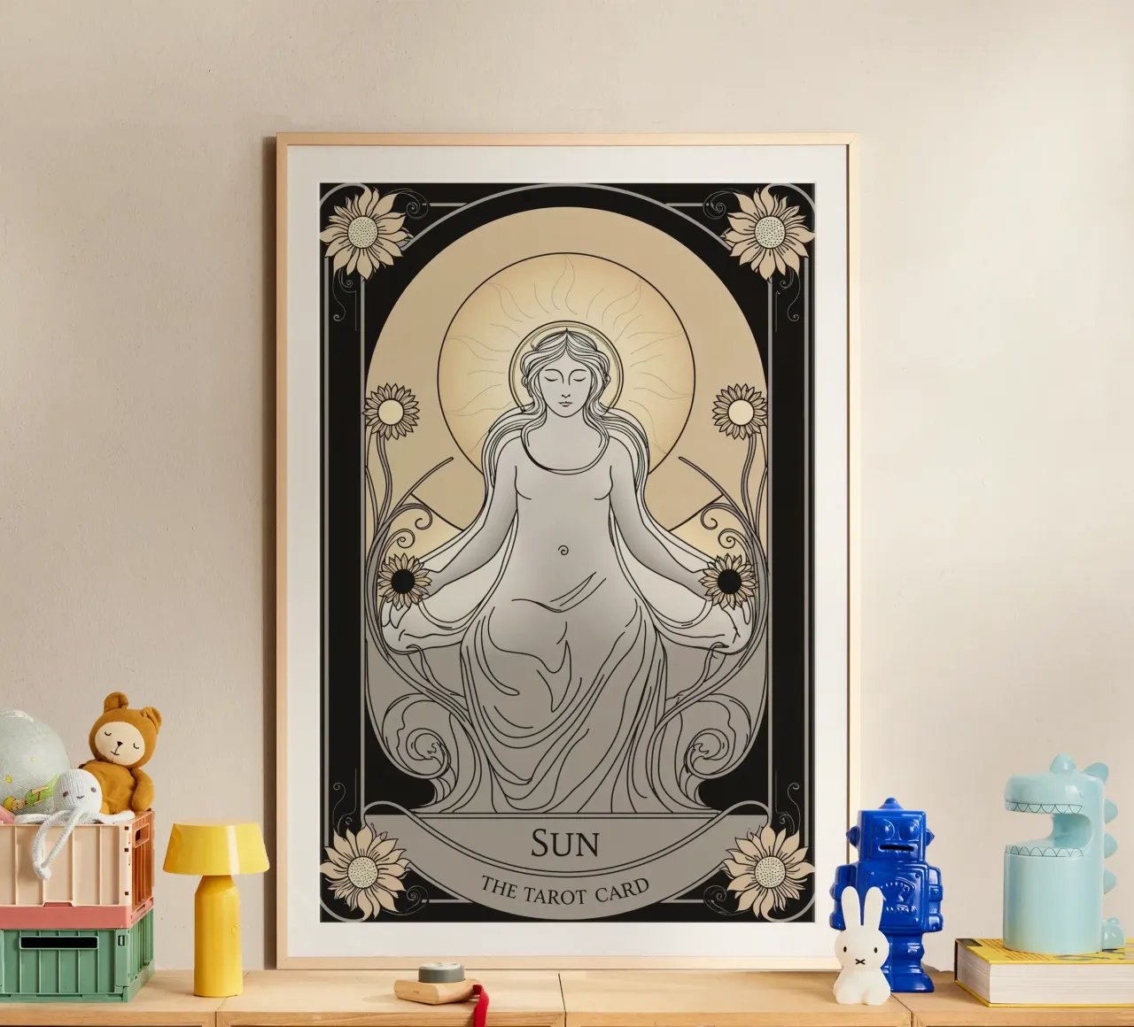 Il Sole - Luce, prosperità e gioia carta hahnemühle da Mystique & Muse