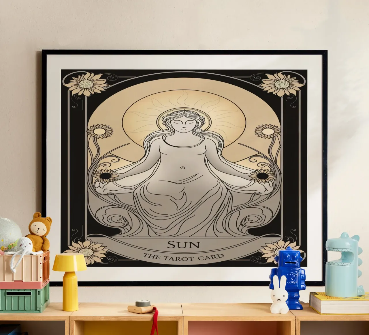 Il Sole - Luce, prosperità e gioia carta hahnemühle da Mystique & Muse