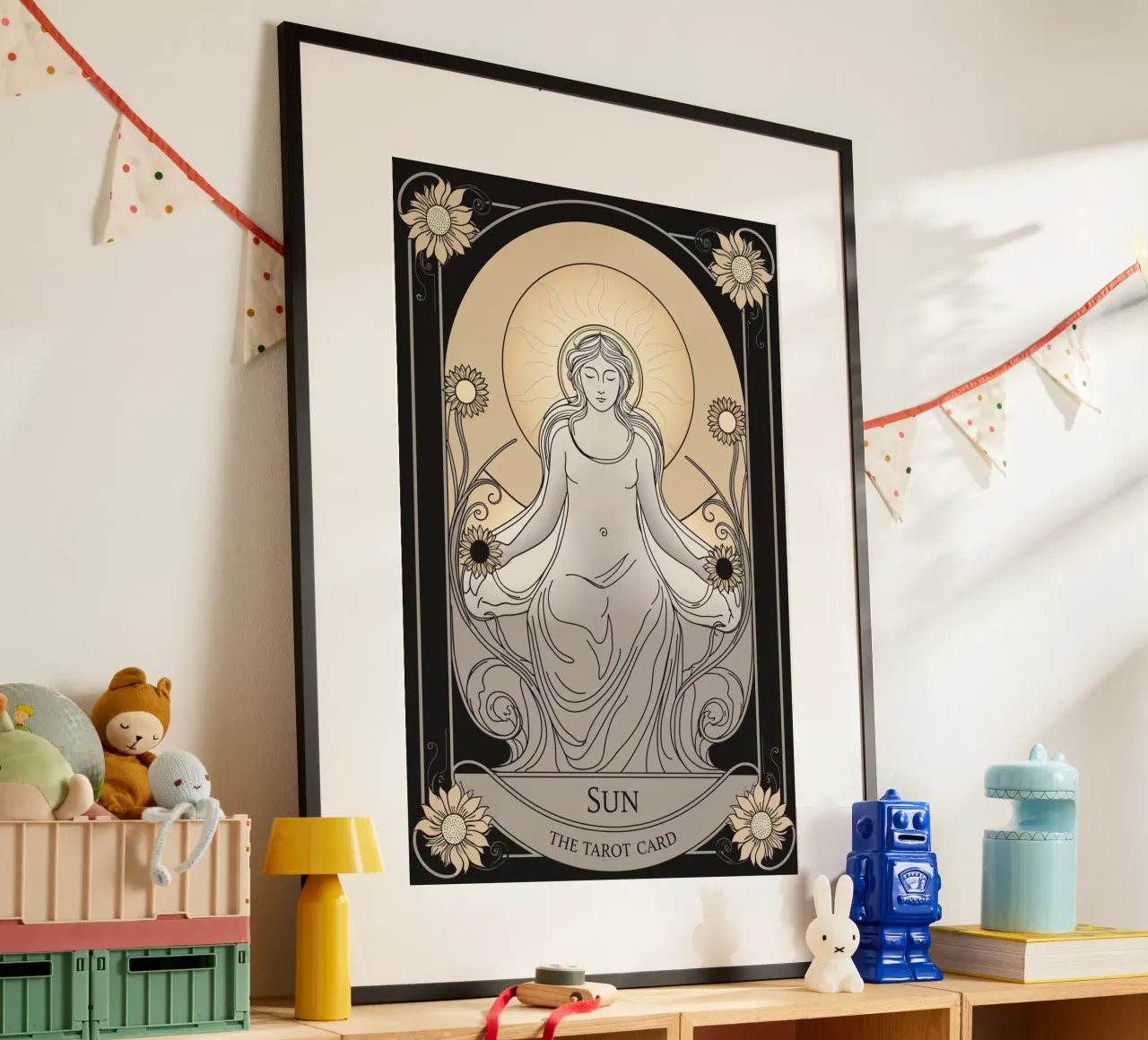 Il Sole - Luce, prosperità e gioia carta hahnemühle da Mystique & Muse