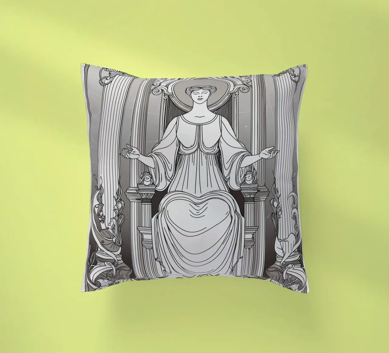 L'Alta Sacerdotessa - Custode della conoscenza sacra cuscino da Mystique & Muse