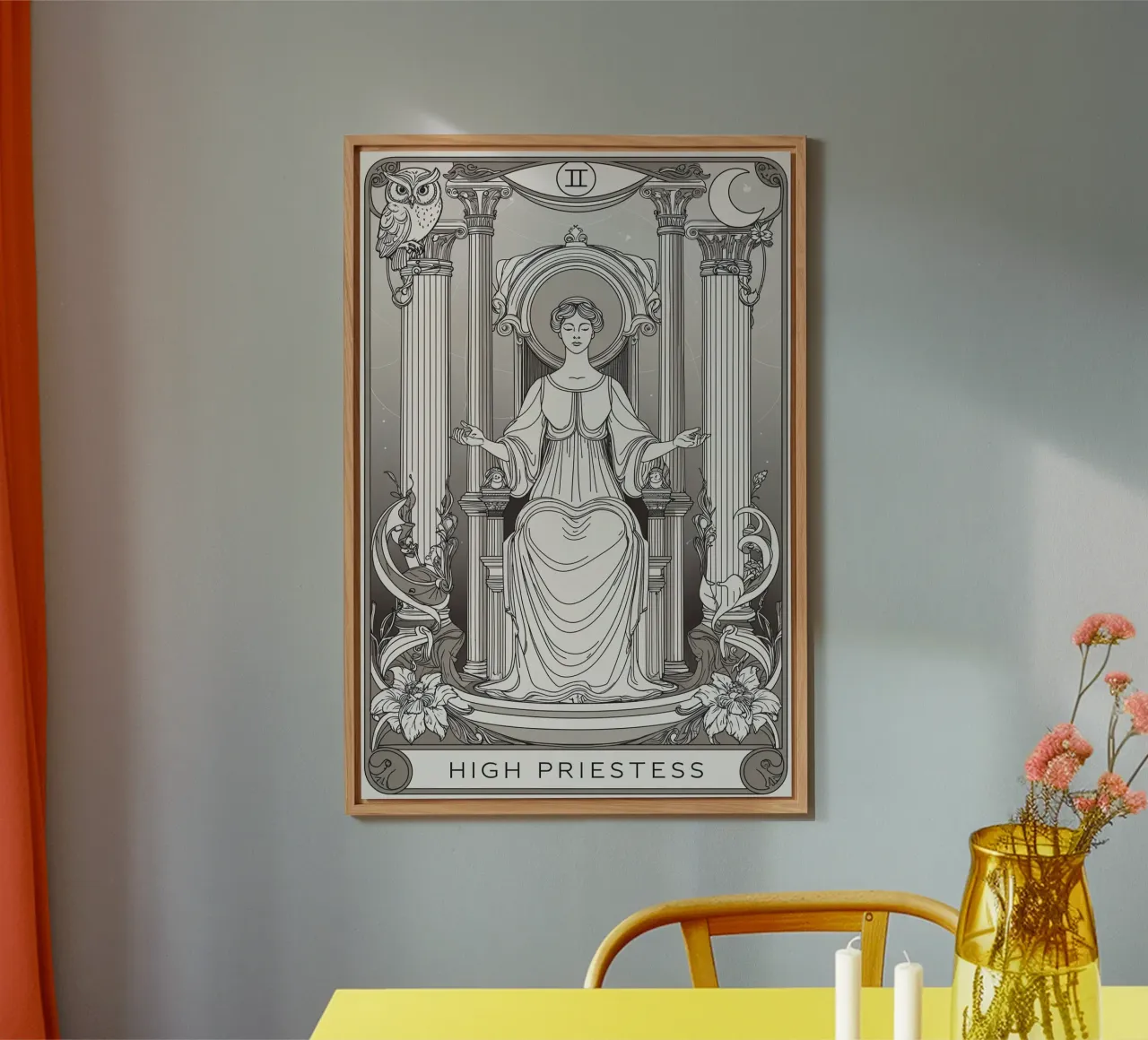 L'Alta Sacerdotessa - Custode della conoscenza sacra alluminio dibond da Mystique & Muse