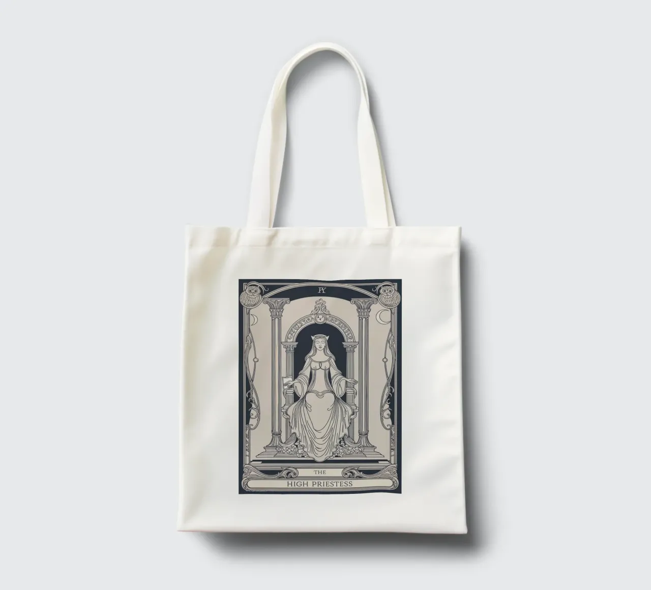 L'Alta Sacerdotessa - Saggezza e guida spirituale borsa in juta da Mystique & Muse