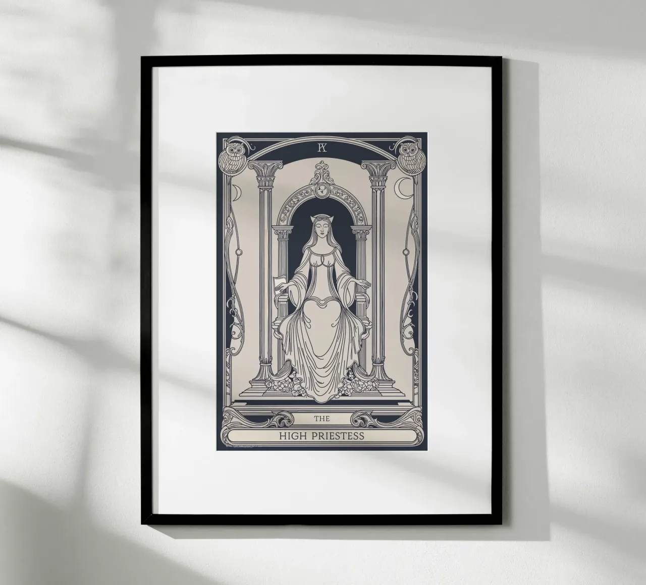L'Alta Sacerdotessa - Saggezza e guida spirituale carta hahnemühle da Mystique & Muse