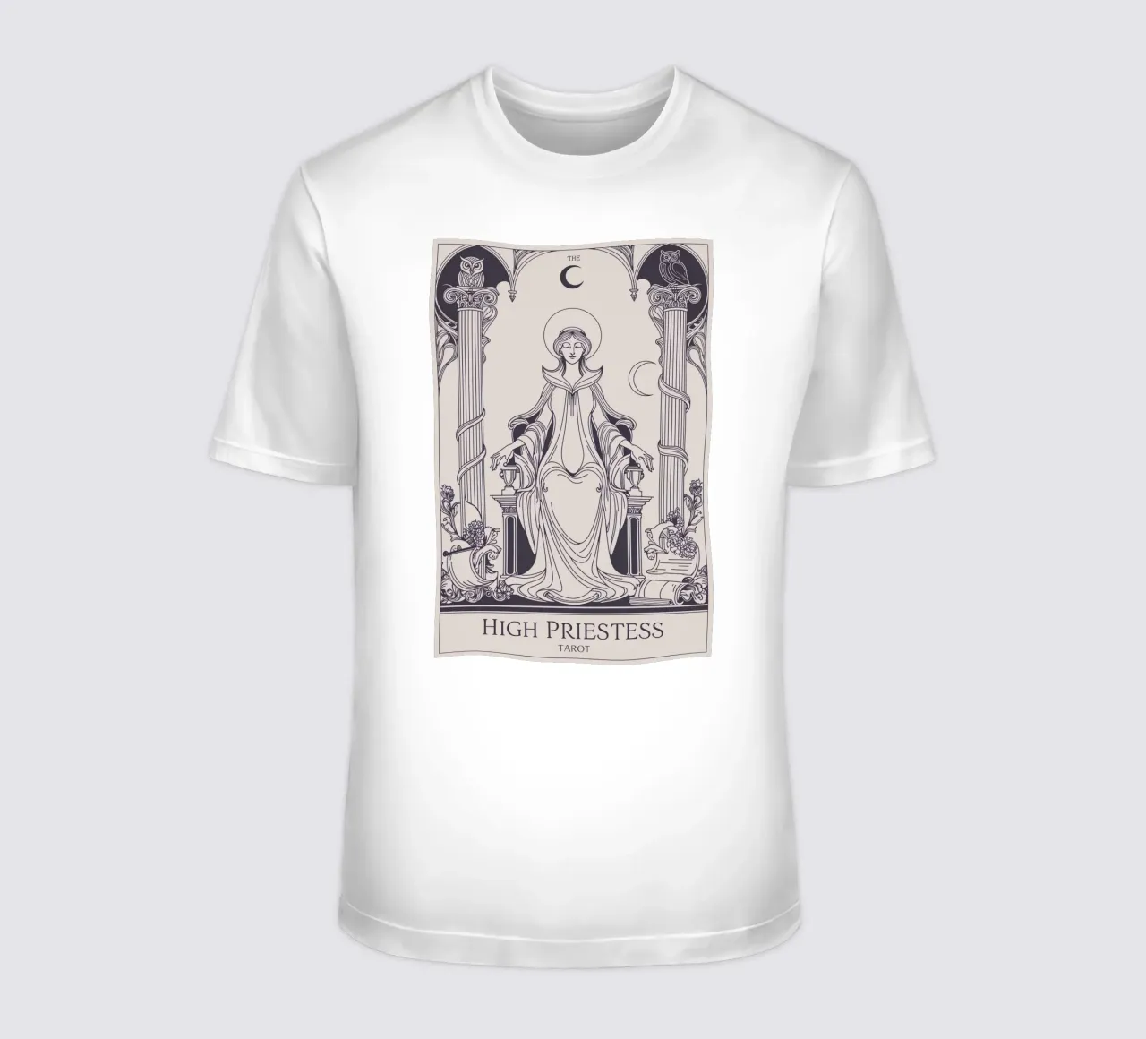 L'Alta Sacerdotessa - Porta della verità interiore t-shirt da Mystique & Muse