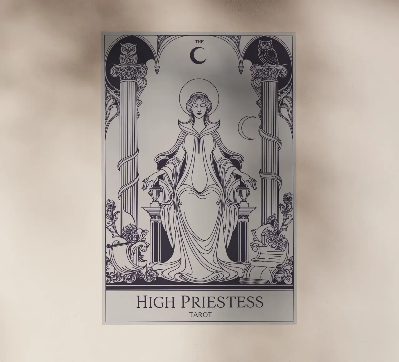 L'Alta Sacerdotessa - Porta della verità interiore pellicola backlit da Mystique & Muse