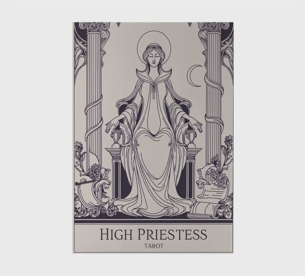 The High Priestess – Gateway to Inner Truth notebook by Mystique & Muse
