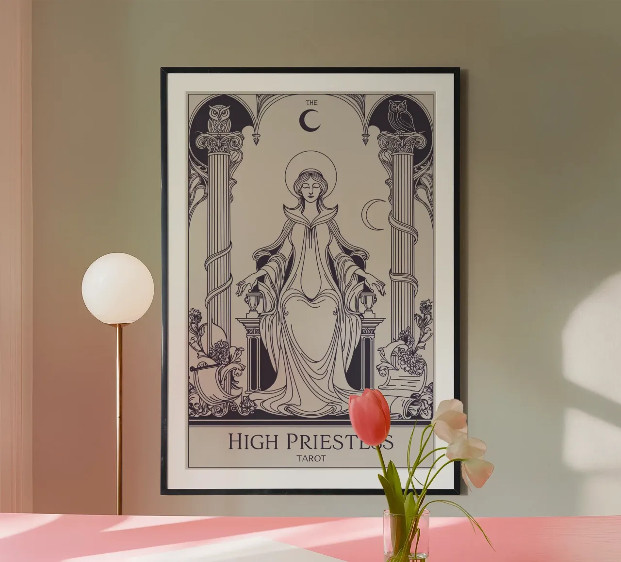 De Hogepriesteres - Poort naar Innerlijke Waarheid hahnemühle van Mystique & Muse