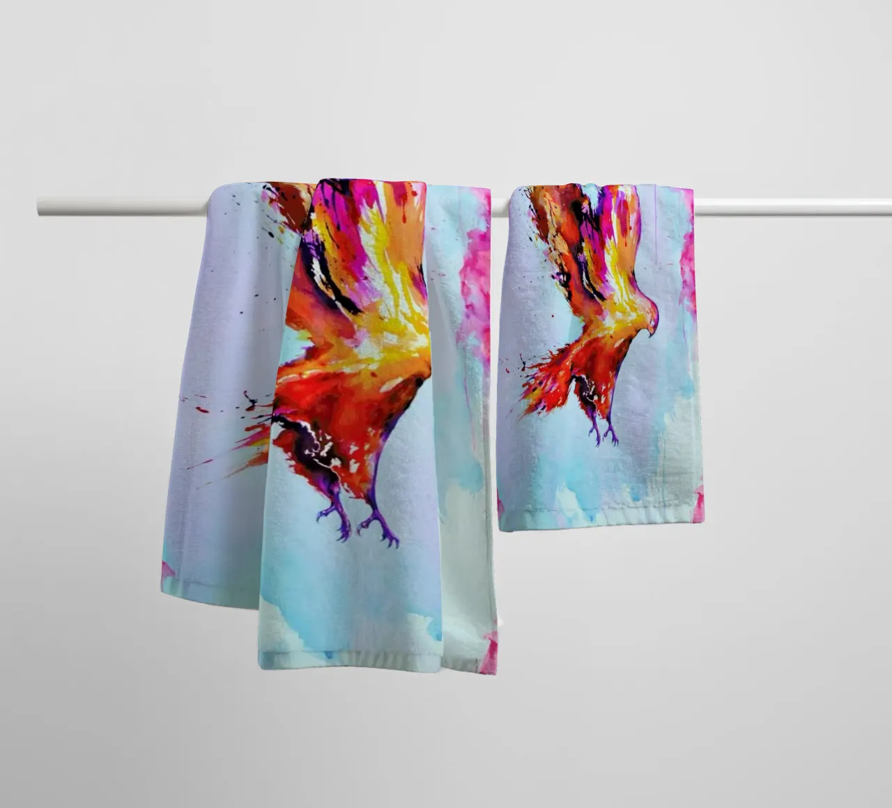 Where There Is Smoke asciugamano da bagno da Marc Allante