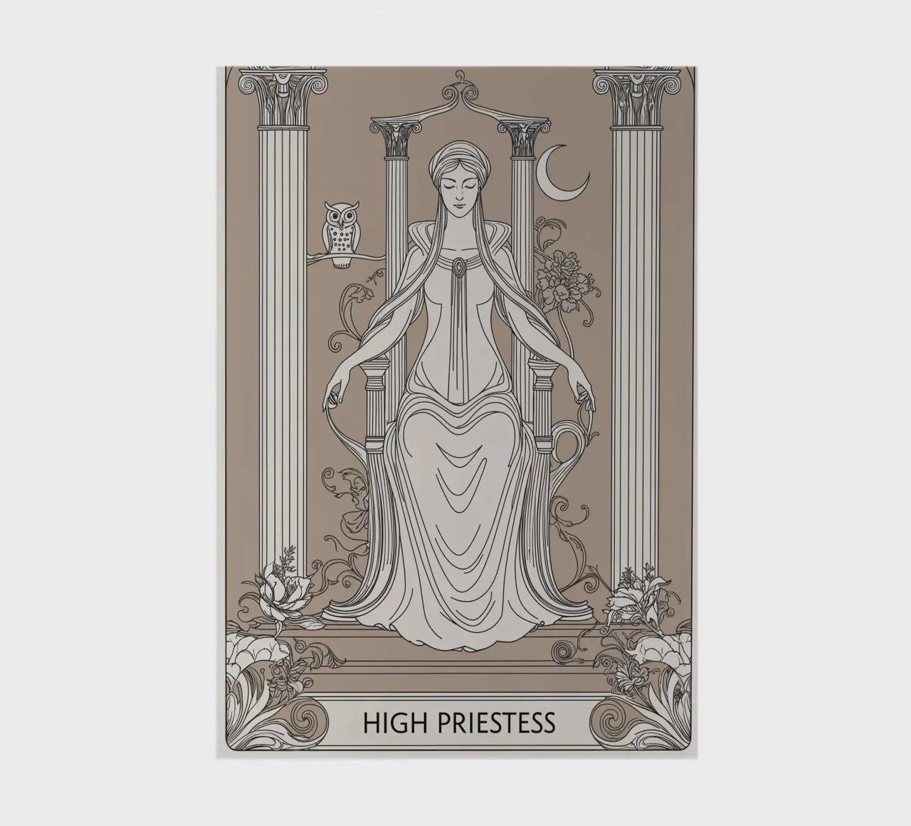 The High Priestess – The Wisdom of the Unconscious notebook by Mystique & Muse