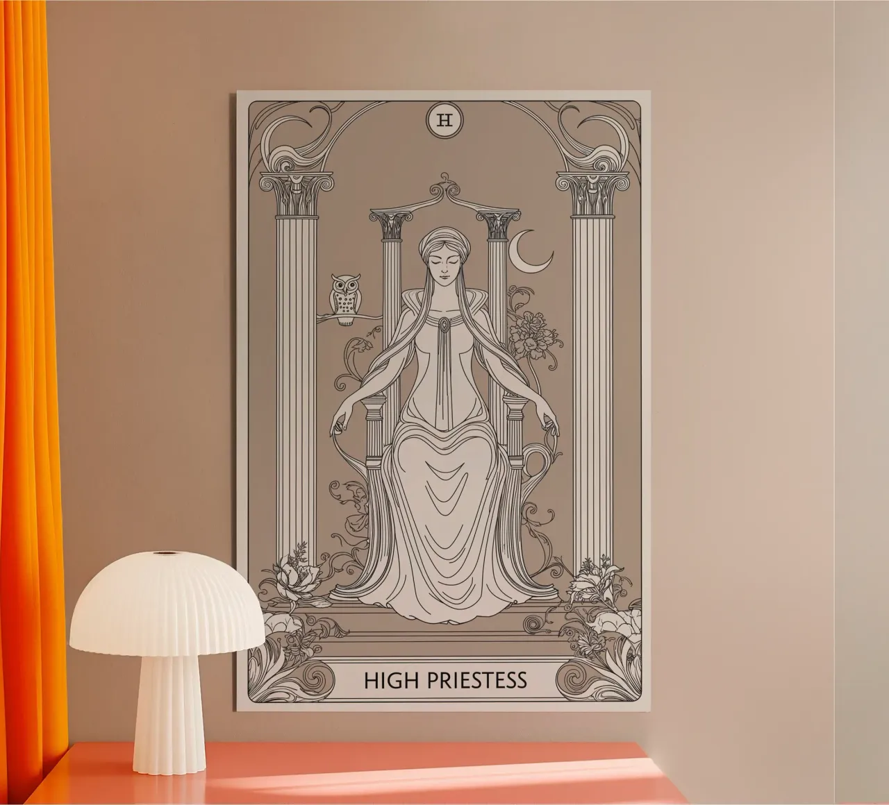 L'Alta Sacerdotessa - La saggezza dell'inconscio alluminio dibond da Mystique & Muse