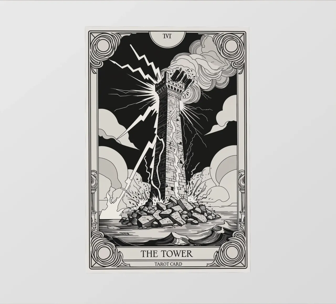 Der Turm - Plötzliche Umwälzung und Transformation PVC Plane von Mystique & Muse