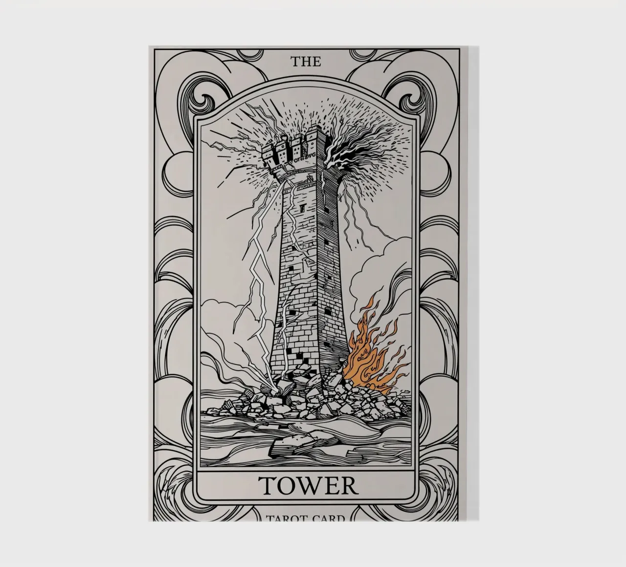 The Tower – Lightning Strikes and Transformation notebook by Mystique & Muse