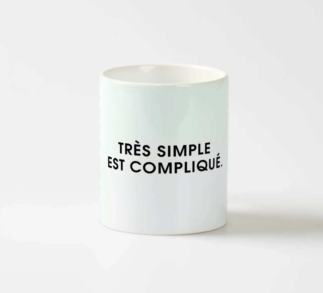 Très simple est compliqué - White tazza in ceramica da Intertitres
