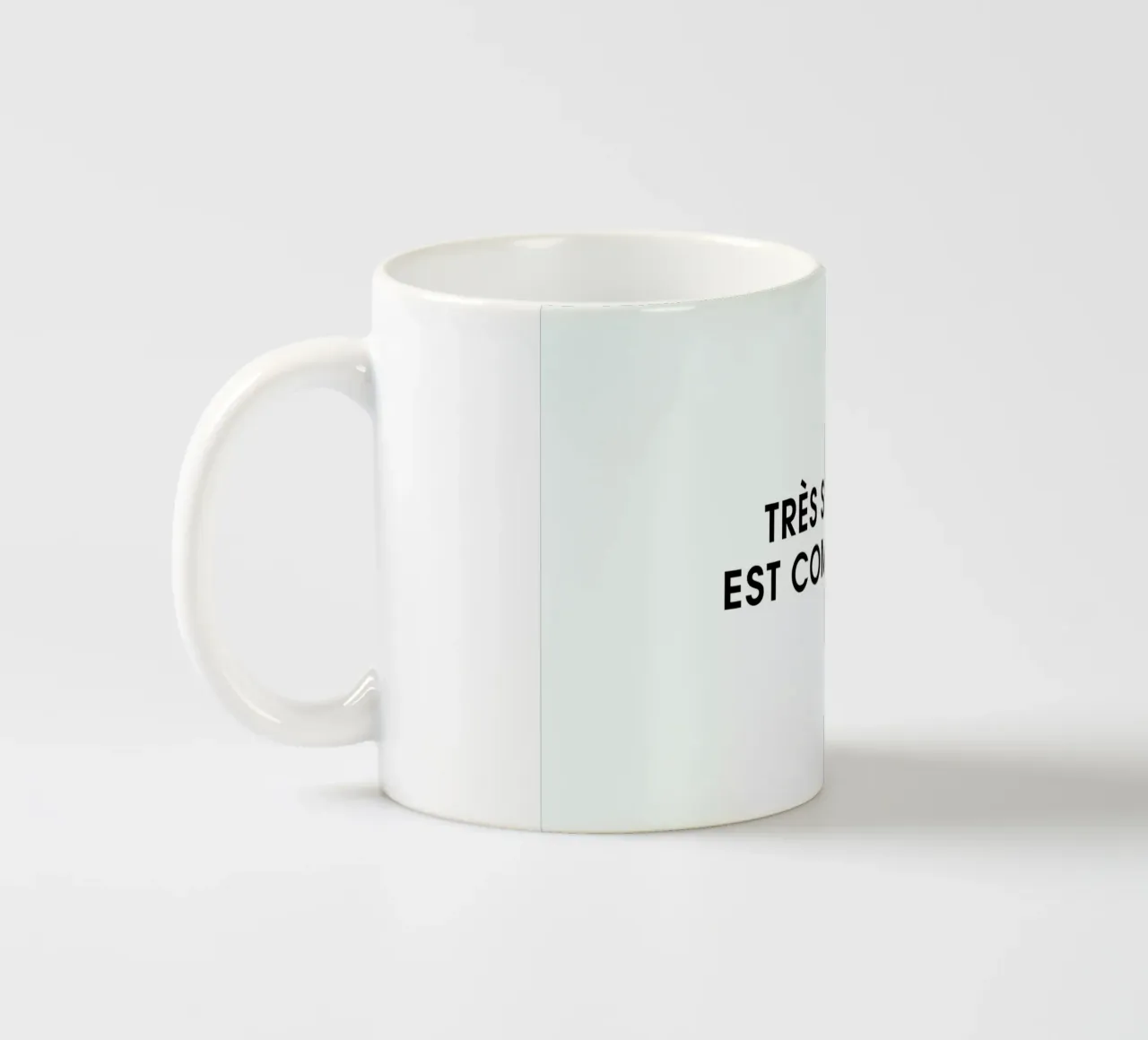 Très simple est compliqué - White tazza in ceramica da Intertitres