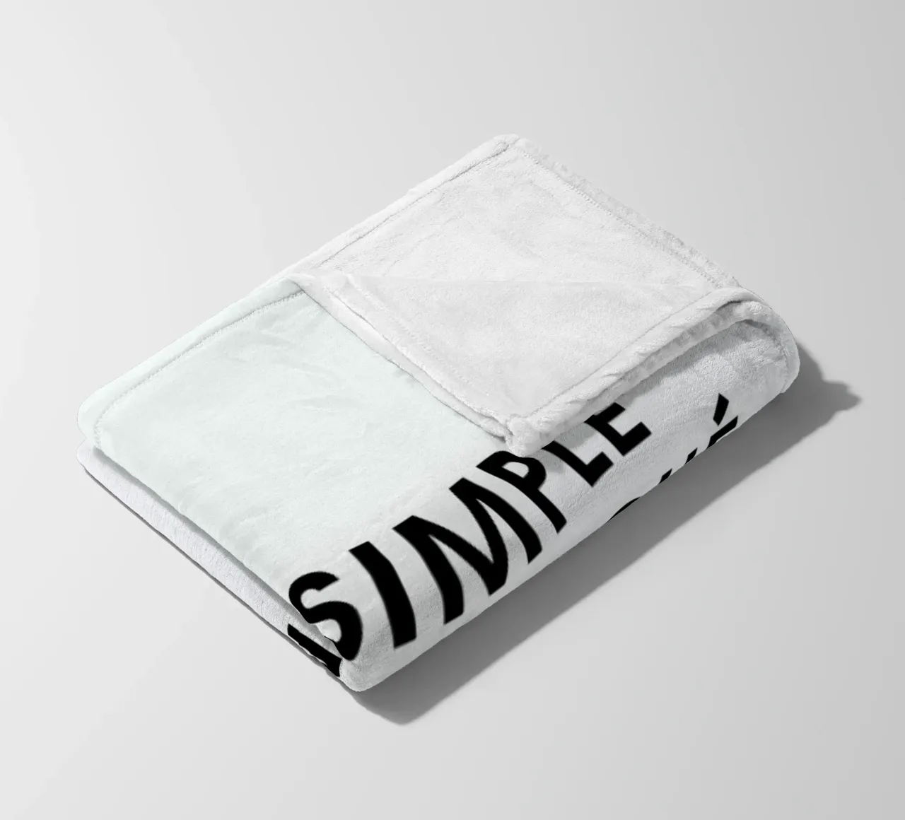 Très simple est compliqué - White fleece blanket by Intertitres